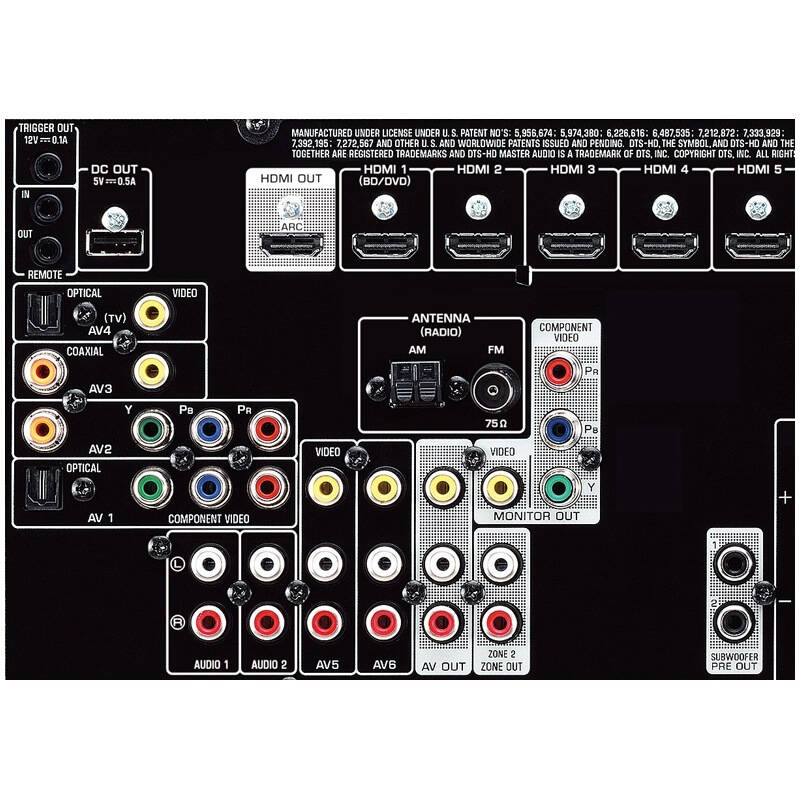 雅马哈(yamaha) rx-v677 收音扩音机 7.2声道av功放(金色)