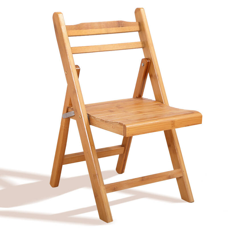 摩家优品 折叠凳子实木椅子餐椅子 楠竹便携实用牢固