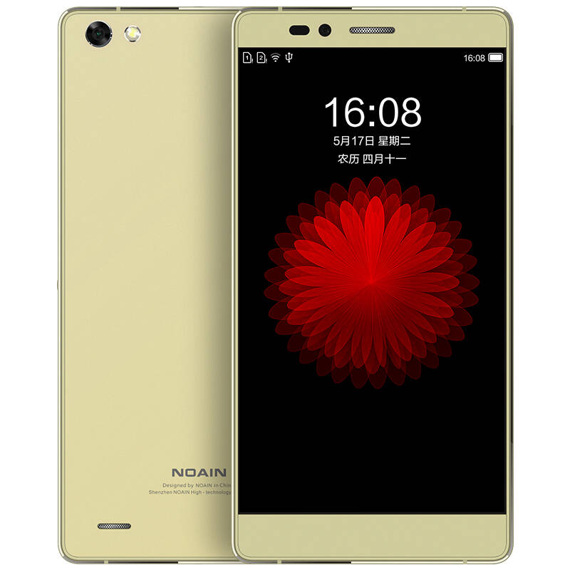 诺亚信(noain) k11plus全网通 4g智能手机 双卡双待 金色