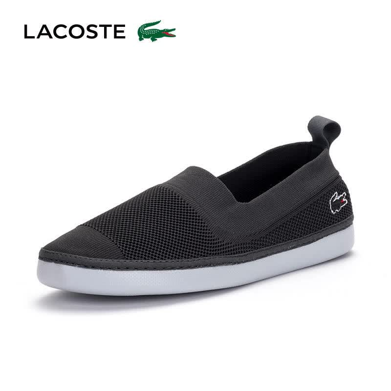 lacoste/法国鳄鱼男鞋 16新品低帮休闲网孔透气帆布鞋
