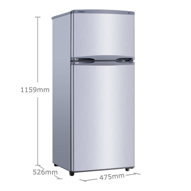 奥马(homa) bcd-118a5 118升 双门冰箱 冷藏冷冻 家用