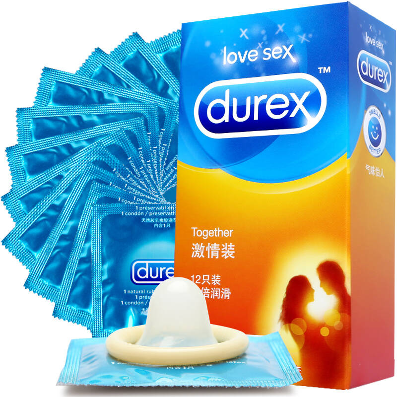 杜蕾斯durex 避孕套 激情装12只装 安全套计生用品