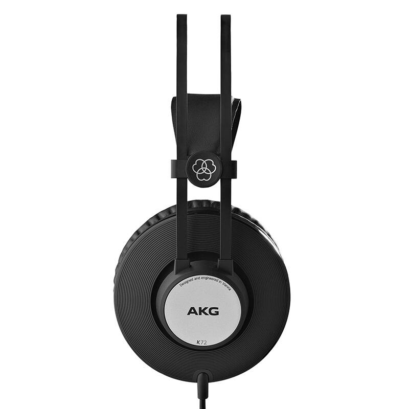 爱科技(akg) k72 头戴式专业监听耳机 k77升级版 akg新品现货 黑色