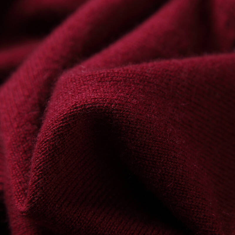 女式新款羊绒衫开衫 2014秋冬100%纯羊绒针织衫时尚毛衣11002 紫酱 95