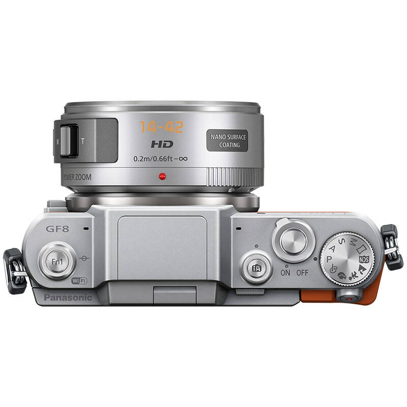 松下lumix dmc-gf8(14-42mm)微单电单镜相机 gf8电动变焦 魅惑橙 "女