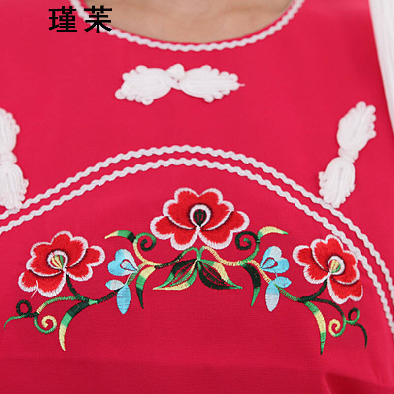 瑾苿 白族服饰少数民族服装舞蹈演出服女云南大理白族