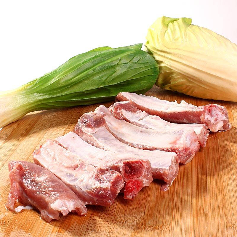 沱沱工社 法国精制猪肋排 500g*2袋/份 精排 中段猪排骨 进口猪肉