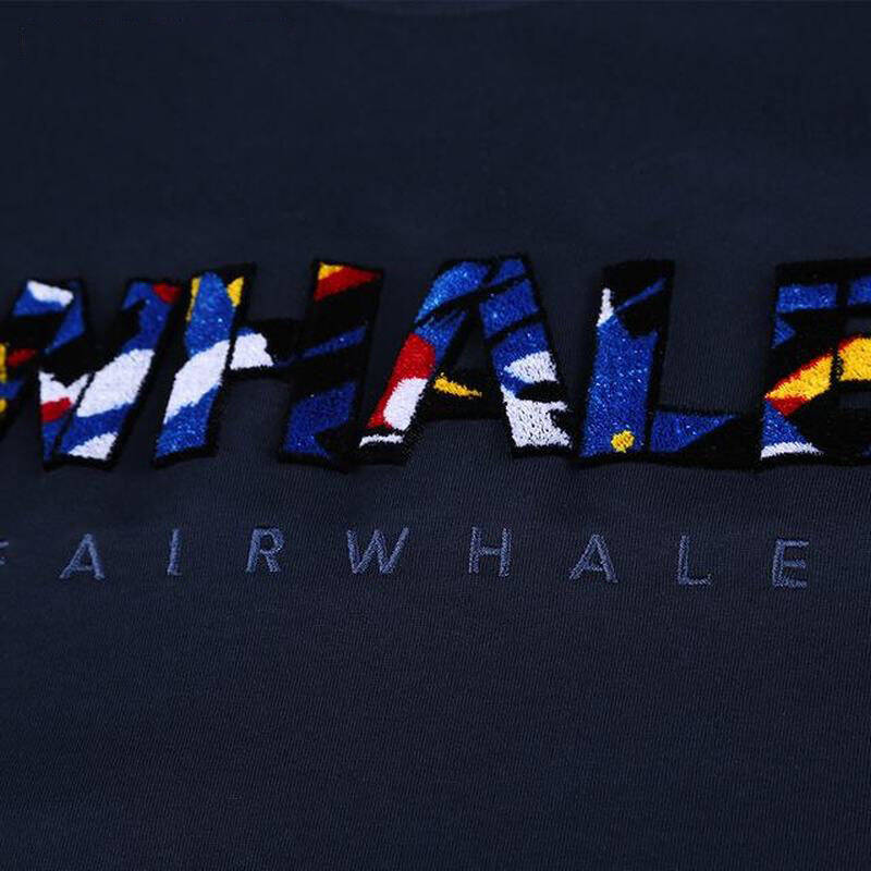 闪购自营 马克华菲 fairwhale 7162217109 字母logo棉质短袖上衣男士