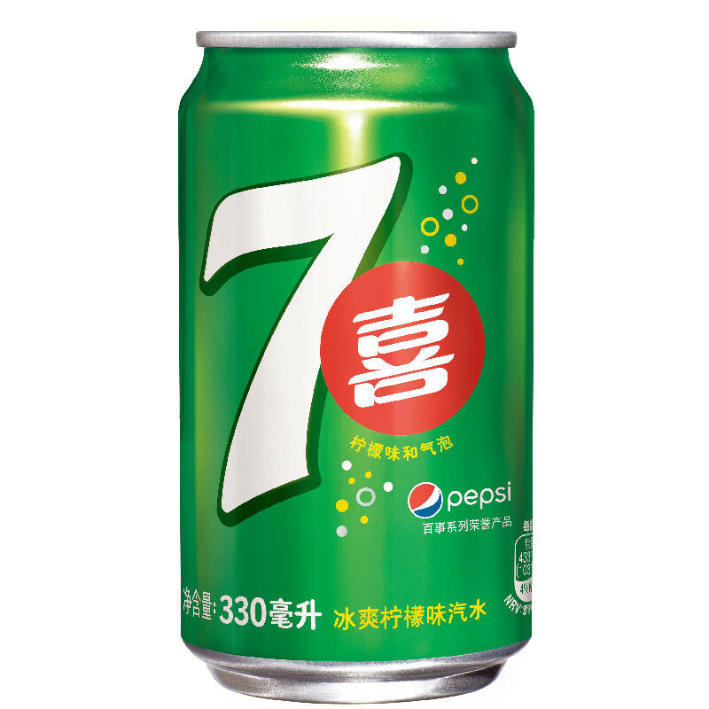 七喜碳酸饮料330ml*6听 塑包