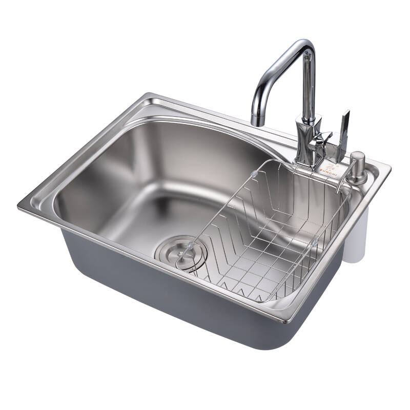 尊驰卫浴厨房单槽304不锈钢水槽洗菜盆单盆套装套 z-2852-5842
