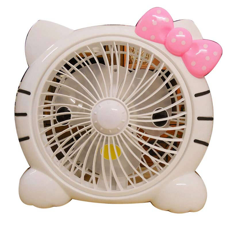 儿童风扇 小风扇卡通hello kitty小风扇桌面台式学生办公静音宿舍可