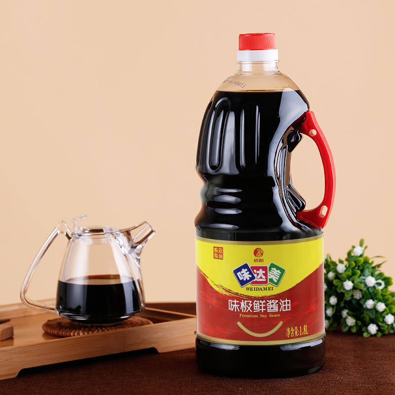 欣和 味达美 味极鲜酱油1.8l *2瓶 味达美 臻品蚝油230g 生抽 酱油