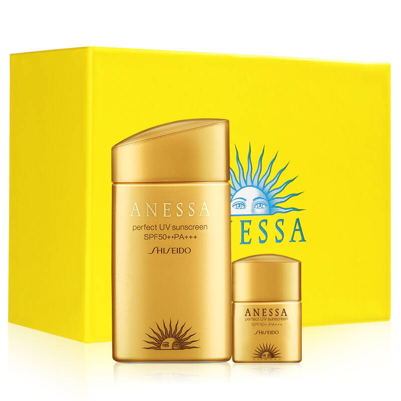 安热沙(ANESSA)小金瓶礼盒装(防晒露60ml+赠
