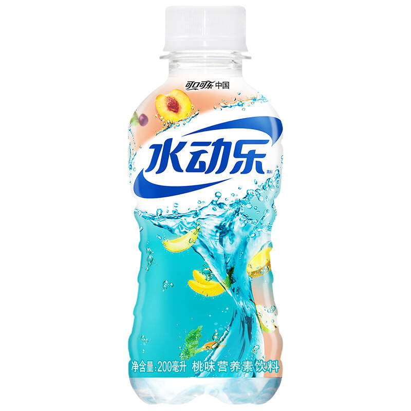 【京东超市】水动乐 桃味营养素饮料200ml*24瓶/箱