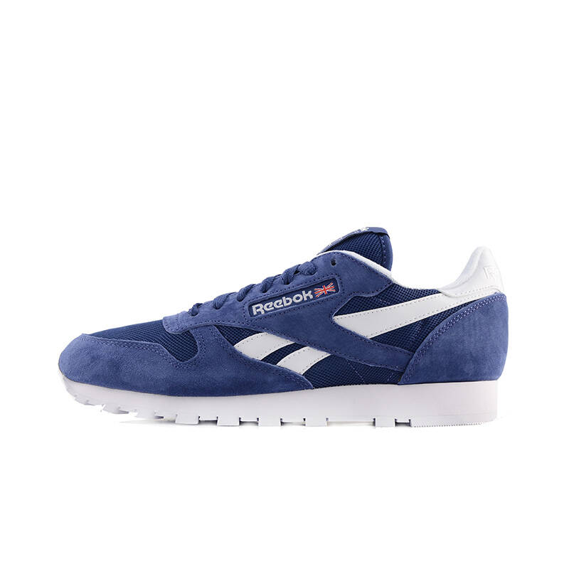 reebok 锐步 男女 cl leather is 休闲鞋 午夜蓝/白 40