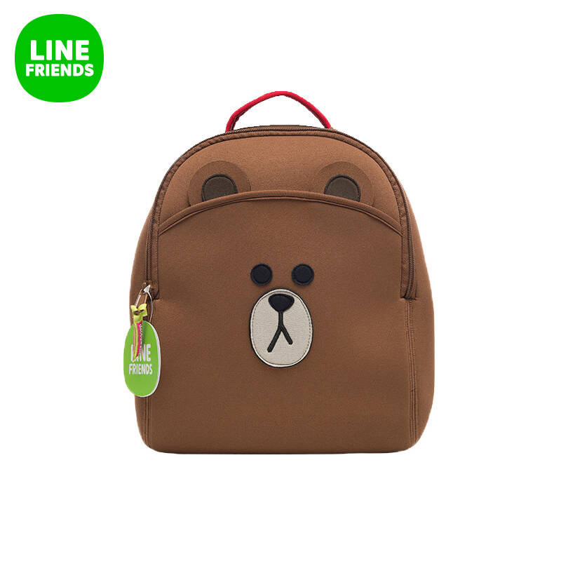 line friends x dabbawalla 儿童双肩背包-布朗熊图片