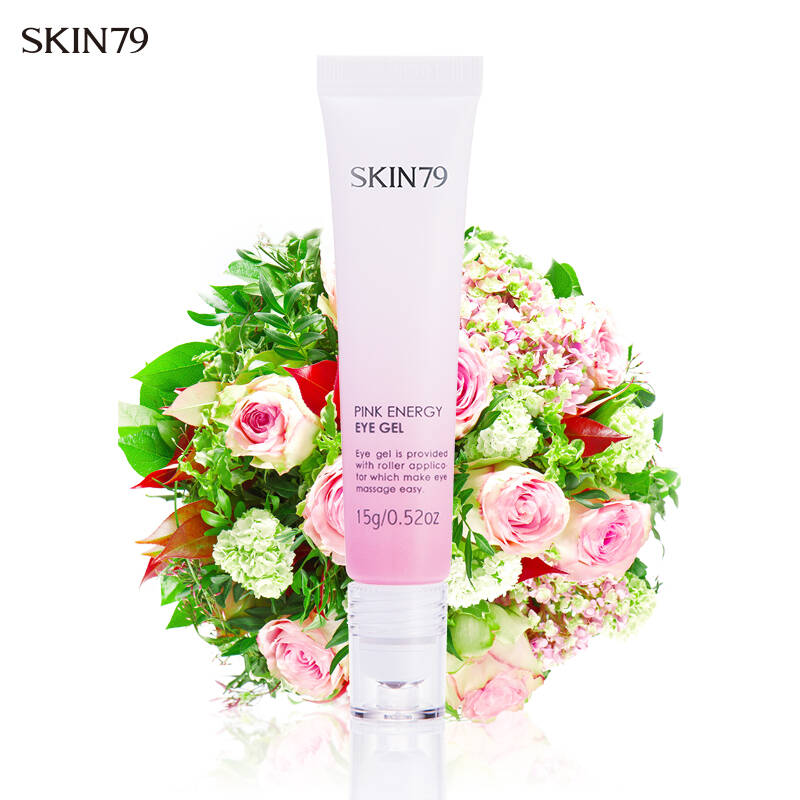 skin79 粉红能量 眼部啫喱 滋润补水紧致眼部护理护肤品韩国 15g