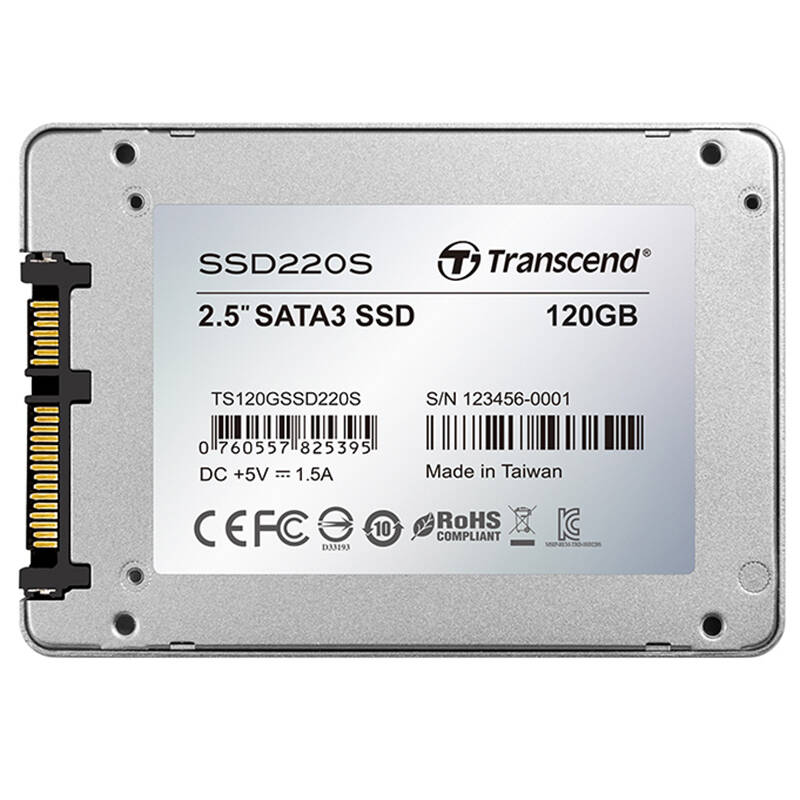 创见(transcend)ssd220系列 120g sata3 固态硬盘