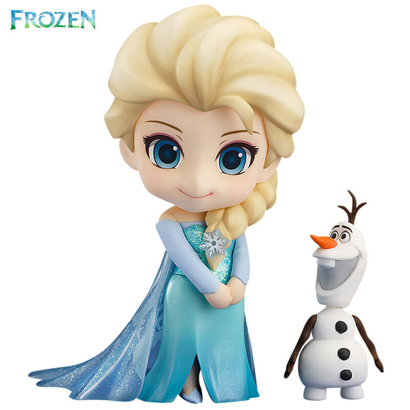 冰雪奇缘 frozen 公仔模型q版 粘土人偶玩具 车载摆件