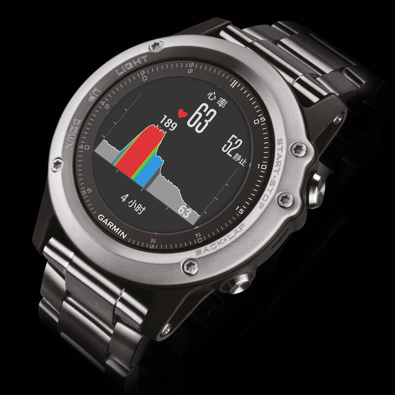 佳明(garmin)fenix3hr飞耐时3带心率智能运动表gps跑步户外登山智能