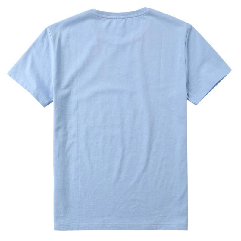 2016夏装新款 舒适全棉圆领印花短袖t恤je-62-173035 2510 浅蓝色 m