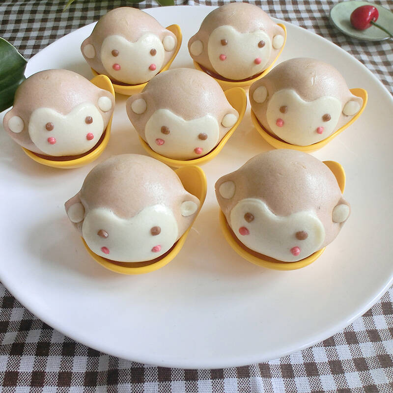 【天津馆】天津特色 coco萌猴造型豆沙包 10个 350g/袋