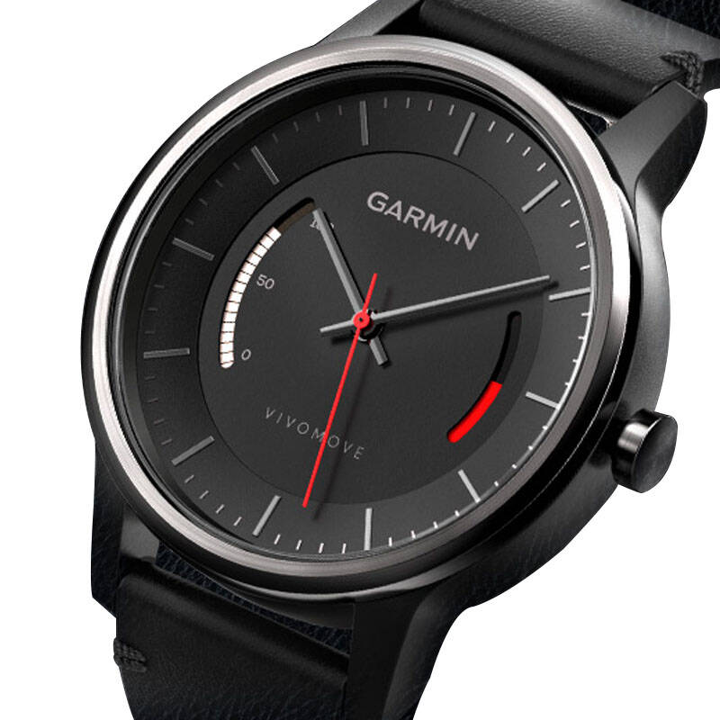 佳明(garmin)手表 vivomove 智能电子男表睡眠临测经典黑