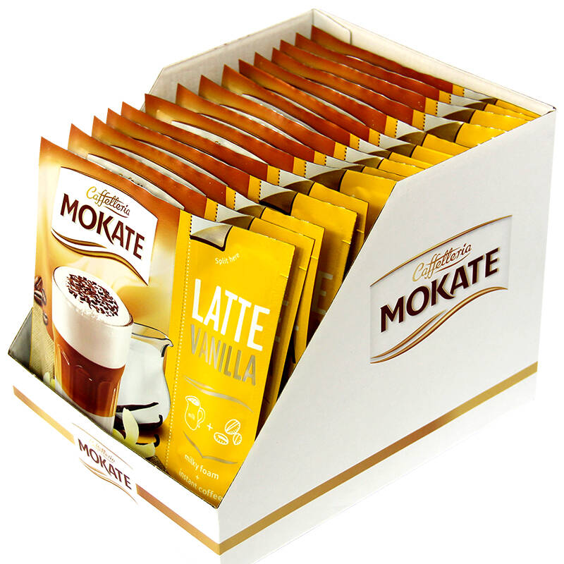 摩卡特 (mokate )拿铁香草味咖啡(20g 2g)*15袋 波兰进口
