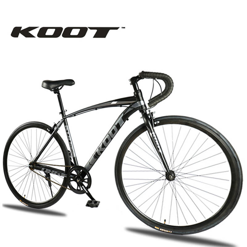 koot公路自行车禧玛诺21速三刀一体轮公路赛车男女式单车越野跑车 黑