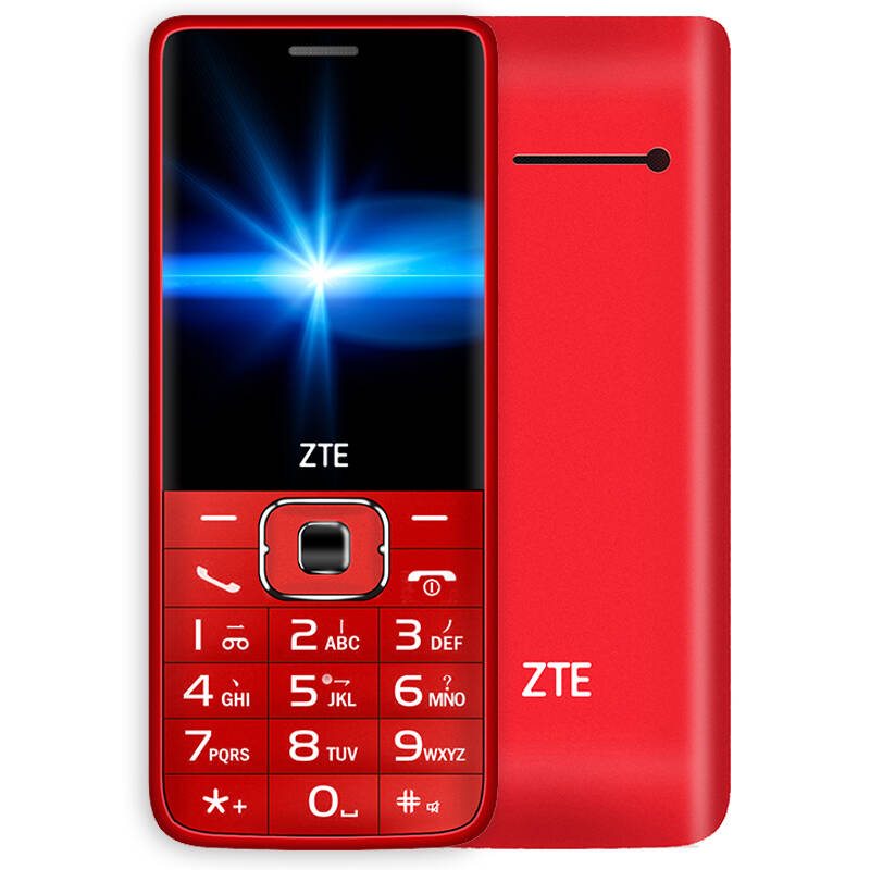 中兴(zte)zte-c cv19 直板电信2g老人手机 男女款 红色