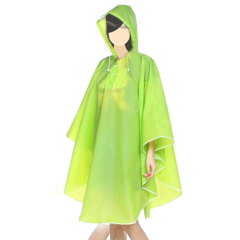 幂友miyou 户外骑行雨披 自行车电动车雨衣 男女式单人雨披 绿色均码