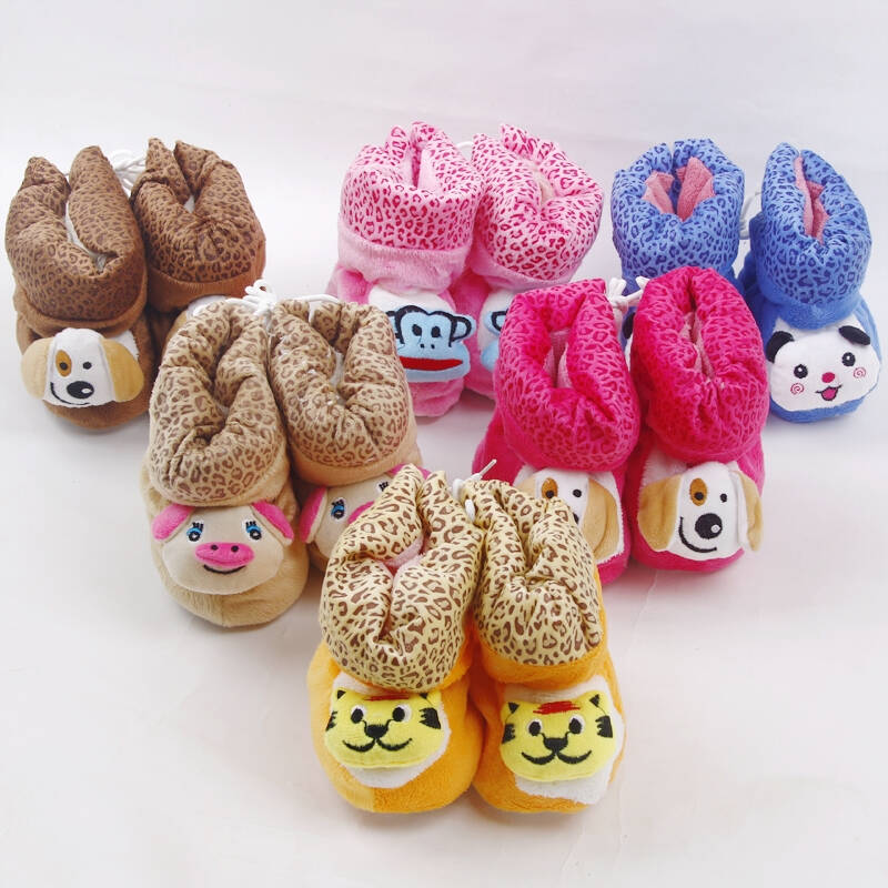 冬季0-1岁女宝宝学步鞋婴儿棉鞋 男小童真皮雪