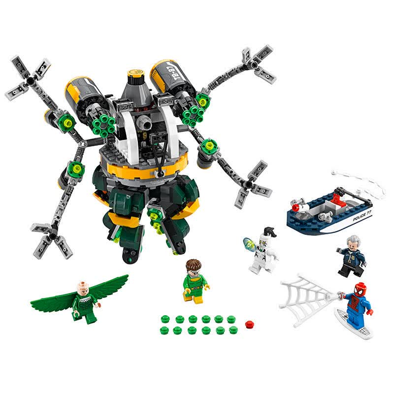 乐高(lego) super heroes 超级英雄系列 蜘蛛侠:章鱼博士的触手陷阱