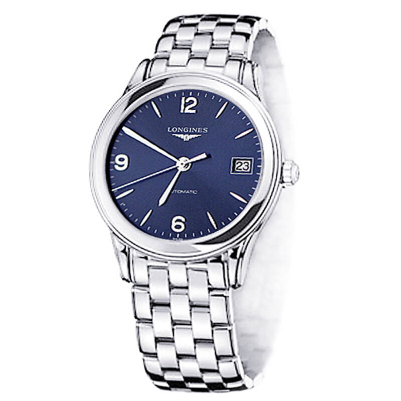 浪琴(longines) 军旗系列 机械男表 l4.774.4.96.6