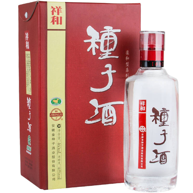 【京东超市】金种子 白酒 祥和种子酒 浓香型 40度 460ml