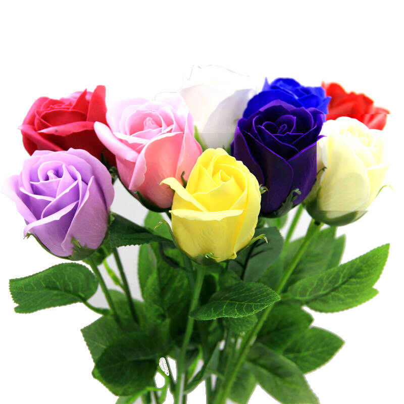 玫瑰花 情人节礼物 创意礼品 花朵可洗手用 生日礼物 赠品颜色随机