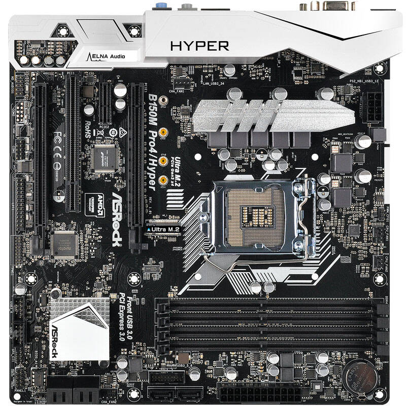 华擎(asrock)b150m pro4/hyper主板( intel b150/lga 1151 )【图片