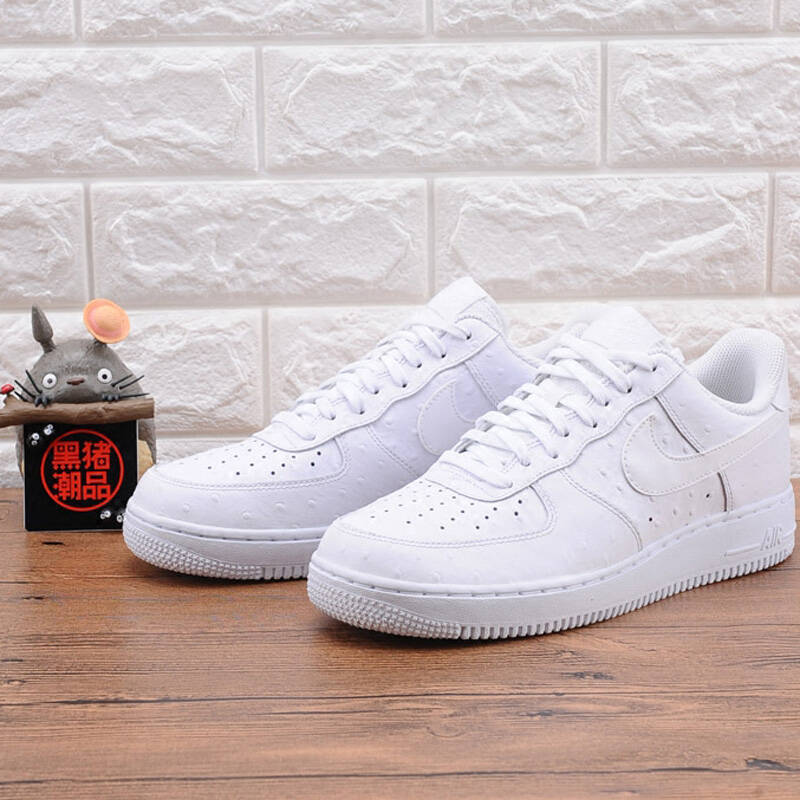 nike air force 1 纯白 af1 耐克女子休闲板鞋 空军314192-117 718152