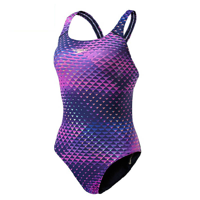速比涛(speedo) 官方专卖店 女士连体泳衣 性感舒适 显瘦露背游泳衣