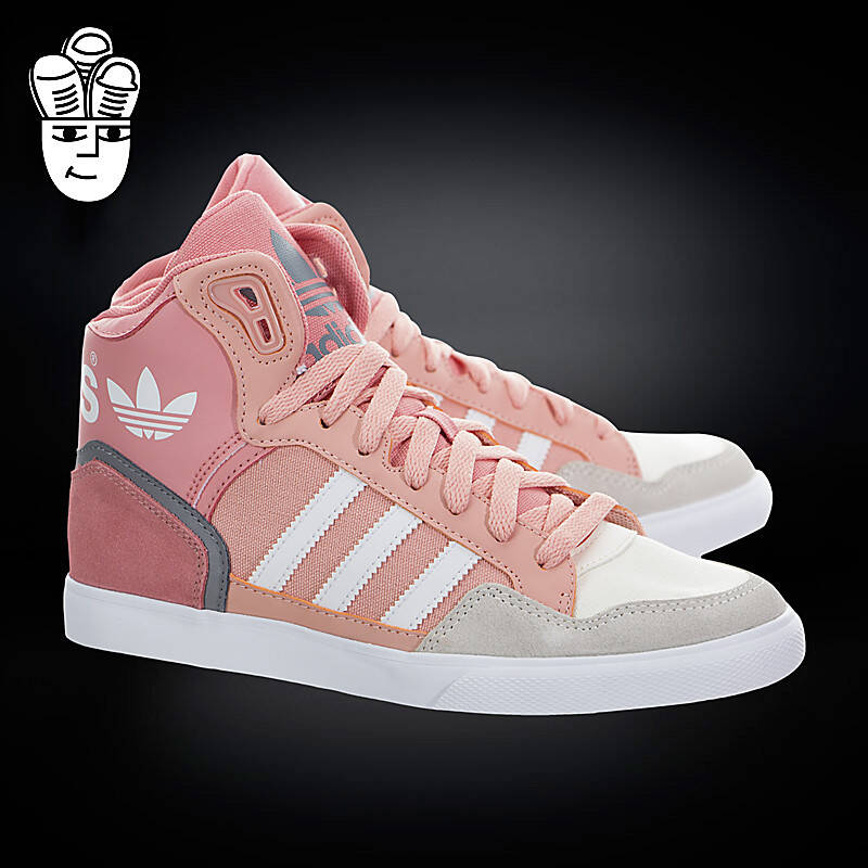 阿迪达斯 adidas extaball w 三叶草女子高帮板鞋 运动休闲鞋 s75000图片