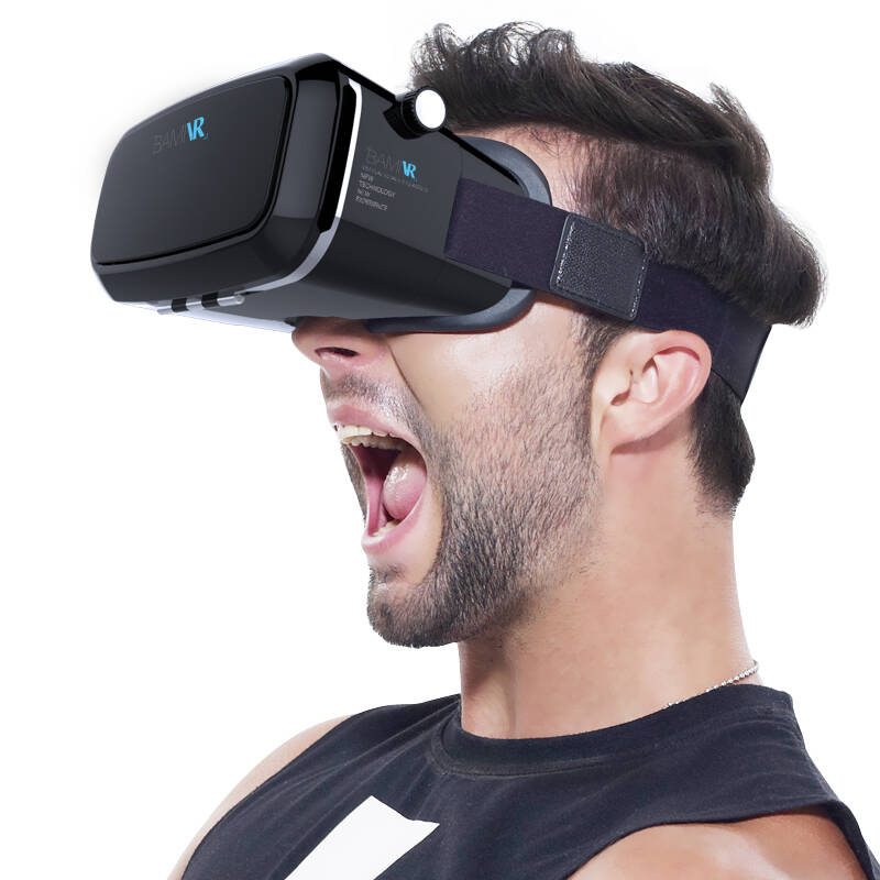 【送手柄】芭米(bami)vr虚拟现实眼镜3d智能眼镜vr一体机手机魔镜头戴