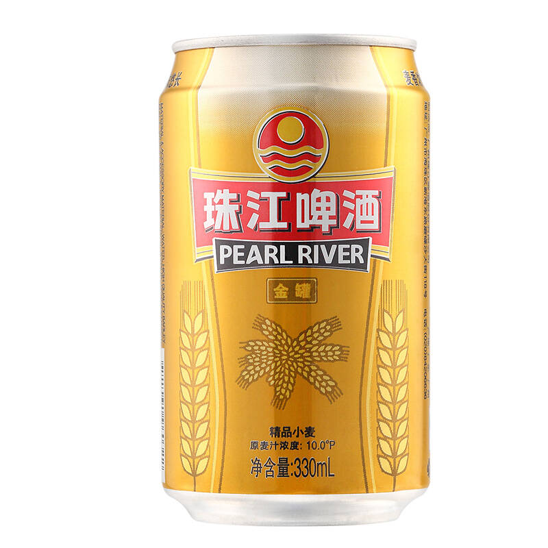 珠江啤酒(pearl river)珠江精品小麦啤酒 10°p330ml听 1*24听整箱装