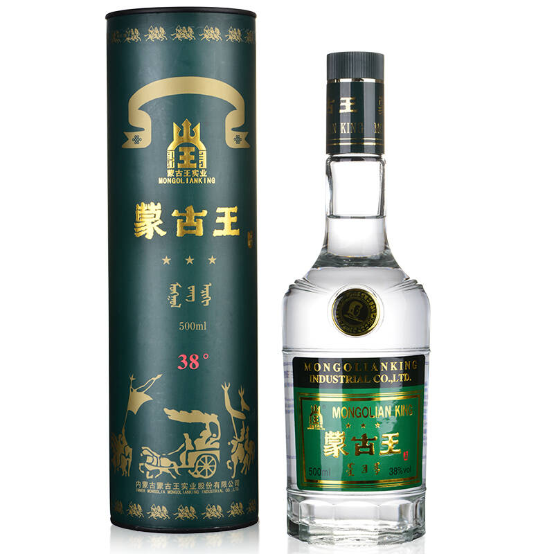 蒙古王圆桶38度整箱特惠装500ml*6瓶