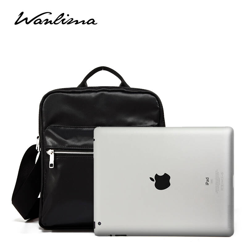 万里马(wanlima)2016新款男士休闲斜挎包 户外旅游运动单肩手提包拉链