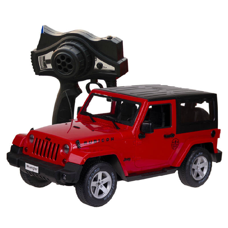 双鹰1:9牧马人jeep无线遥控车可开门超大比例大轮车模