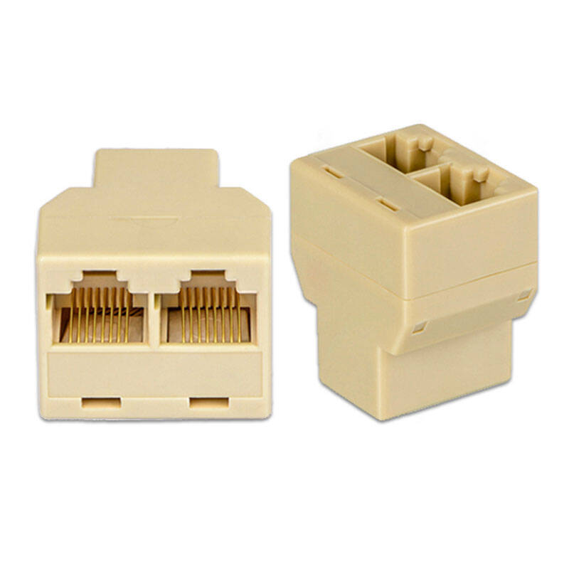 rj45网线连接器 网线对接头延长网线 网络直通头 电话