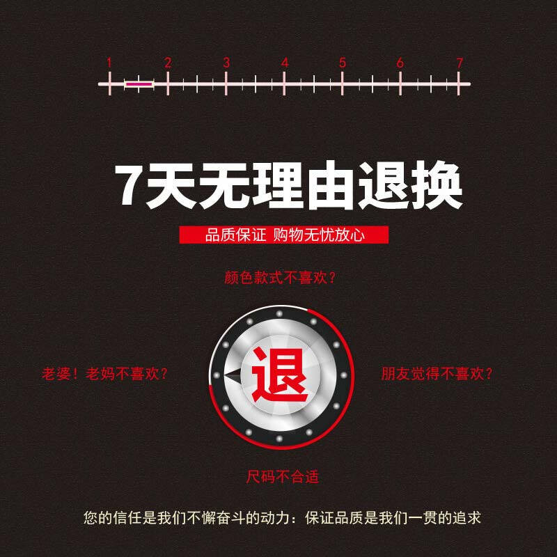 【不影响二次销售情况】支持七天无理由退换货12