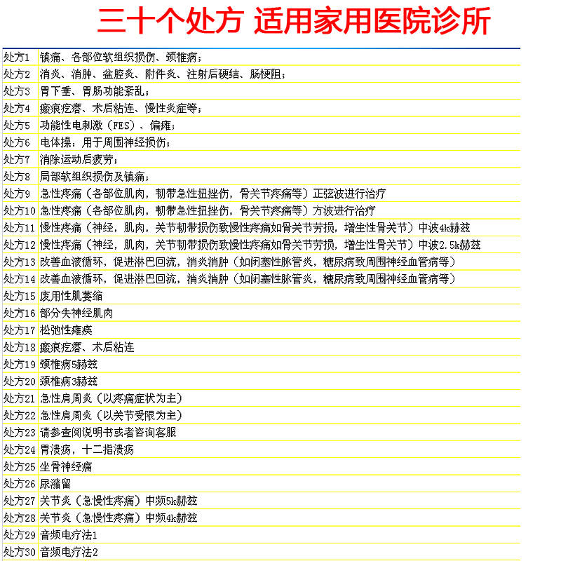 全日康电脑中频治疗仪家用腰椎颈椎理疗机腰间盘突出肩周炎脉冲式电疗