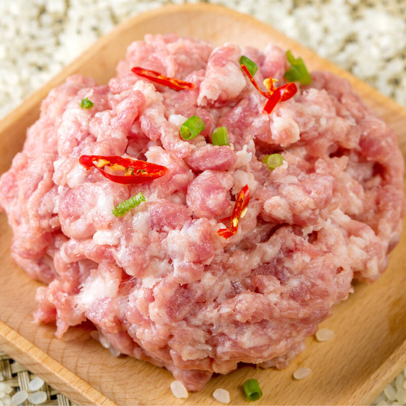 【冷鲜肉】众品 冰鲜猪肉馅(90%瘦肉)450g/盒【图片