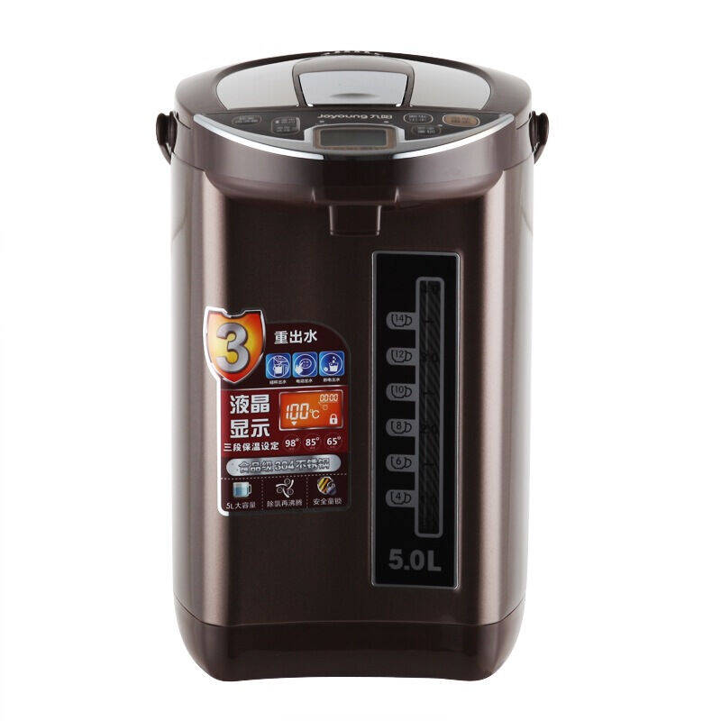 九阳joyoung电热水瓶热水壶5l大容量六段保温304不锈钢家用电水壶烧